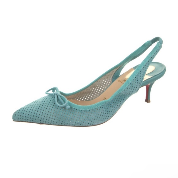 Christian Louboutin Suede Slingback Heels